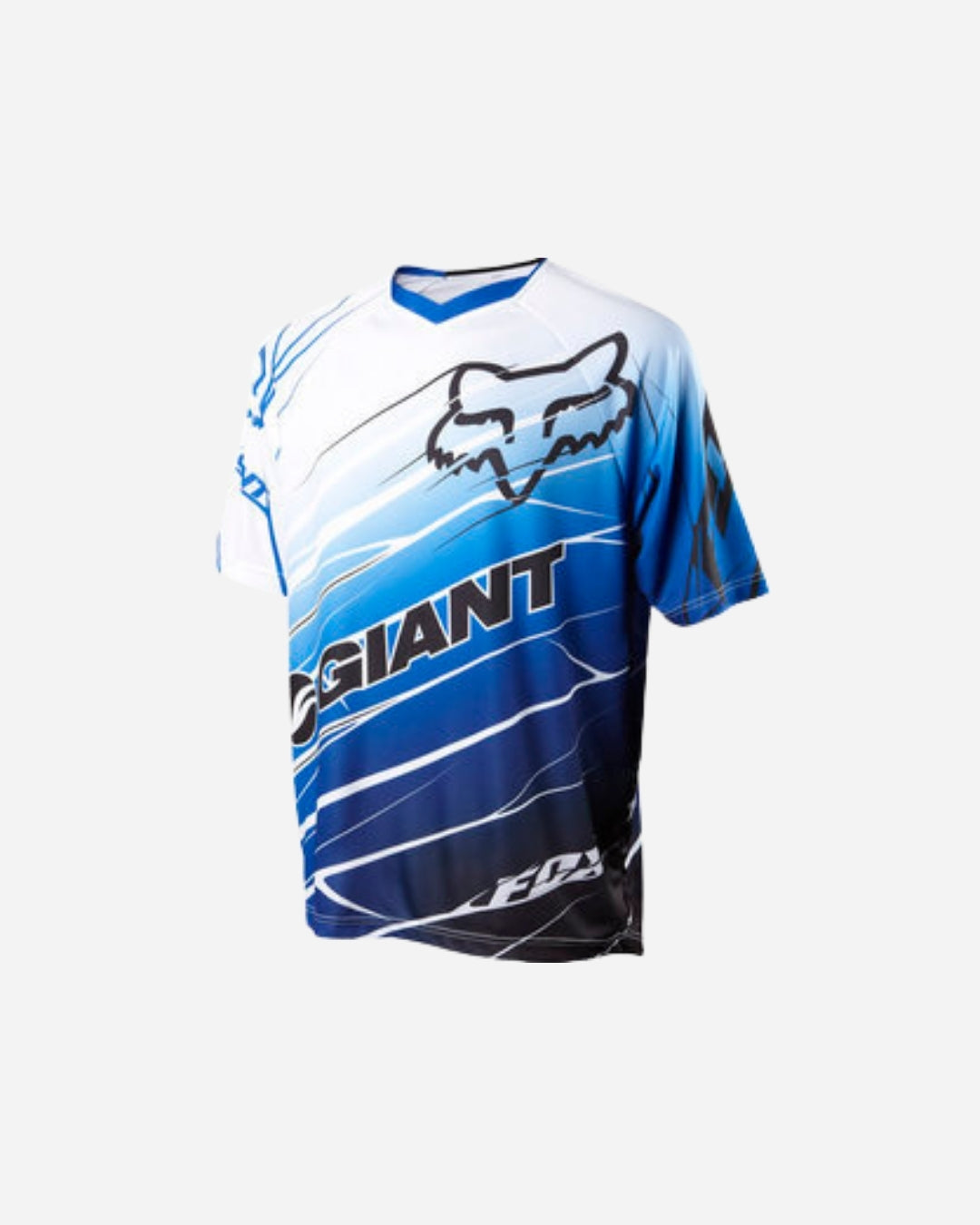 Maillot manches courtes Fox Racing Giant 360 - Blanc/Bleu