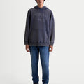 Felpa con cappuccio Alpinestars Infinite Washed Oversize - Blu navy lavato