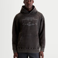 Felpa con cappuccio Alpinestars Infinite Washed Oversize - Nero lavato