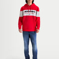 Felpa con cappuccio Alpinestars Cubic - Rosso/Cemento