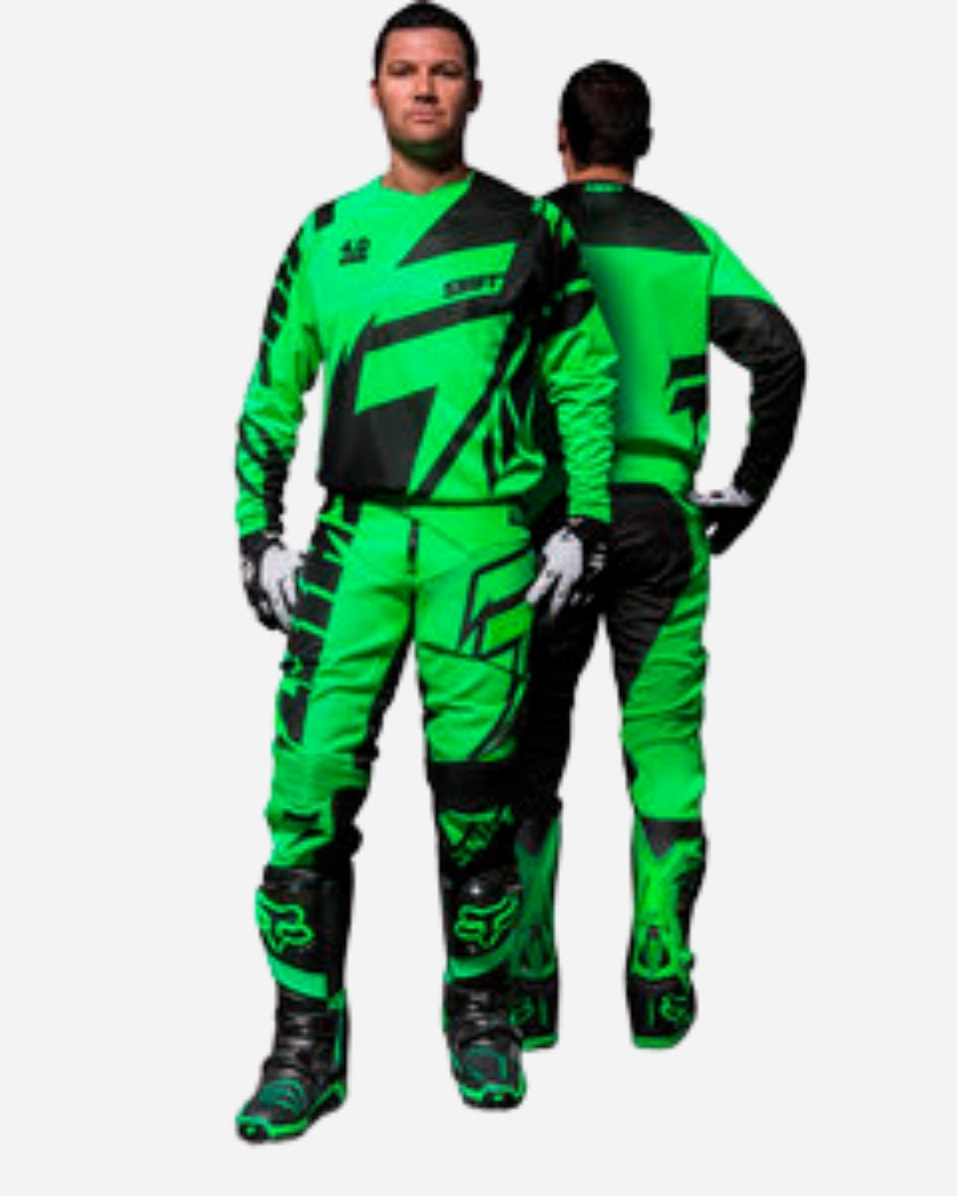 Pantaloni Shift Racing Fact Mainline - Verde neon