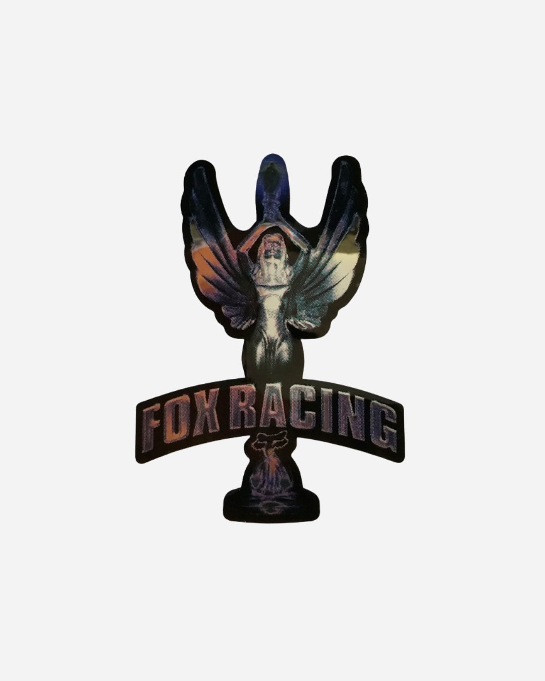 Autocollant Fox Racing Head Trophy - Chrome