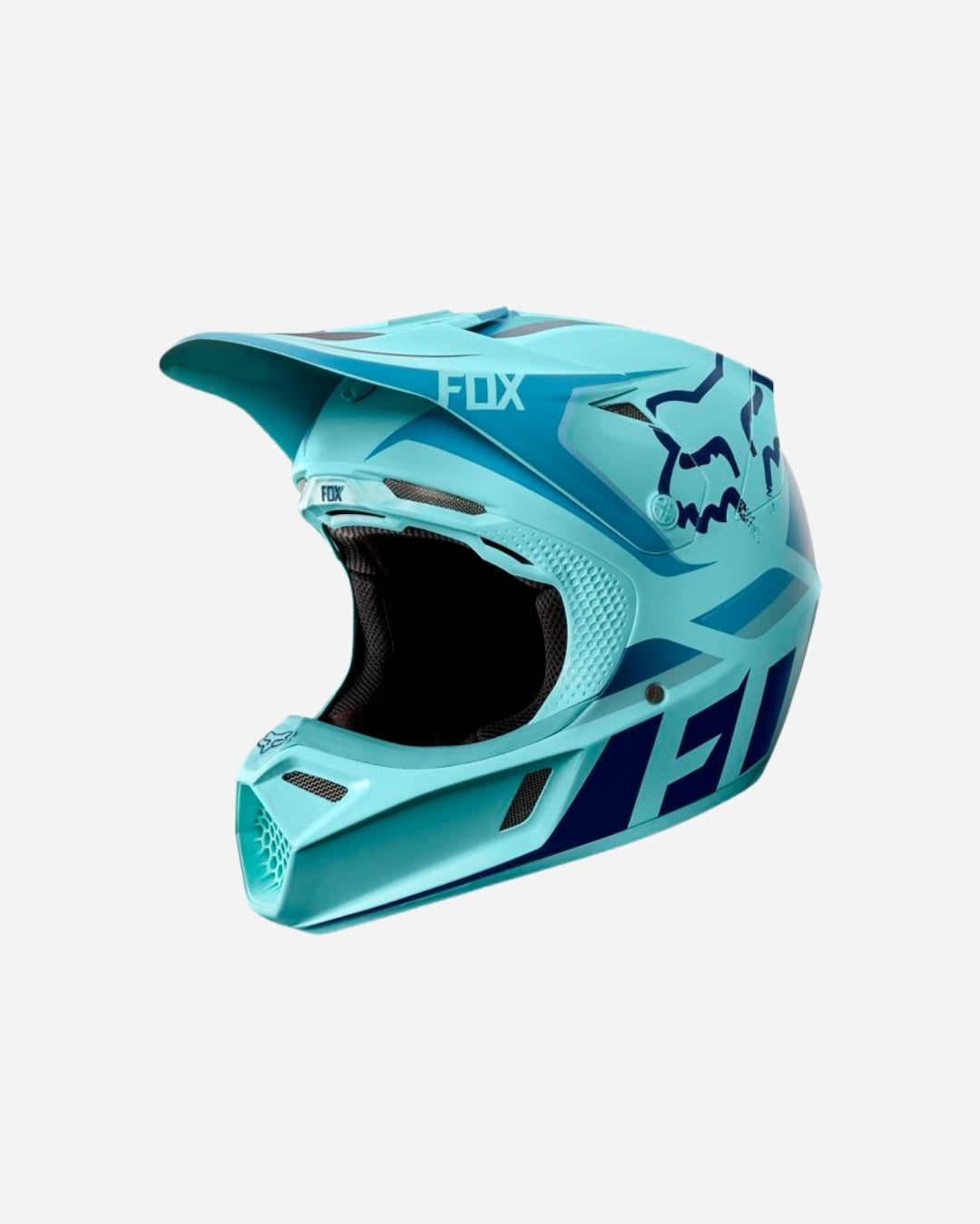 Casque Fox Racing V3 Seca Édition Limitée - Bleu glace