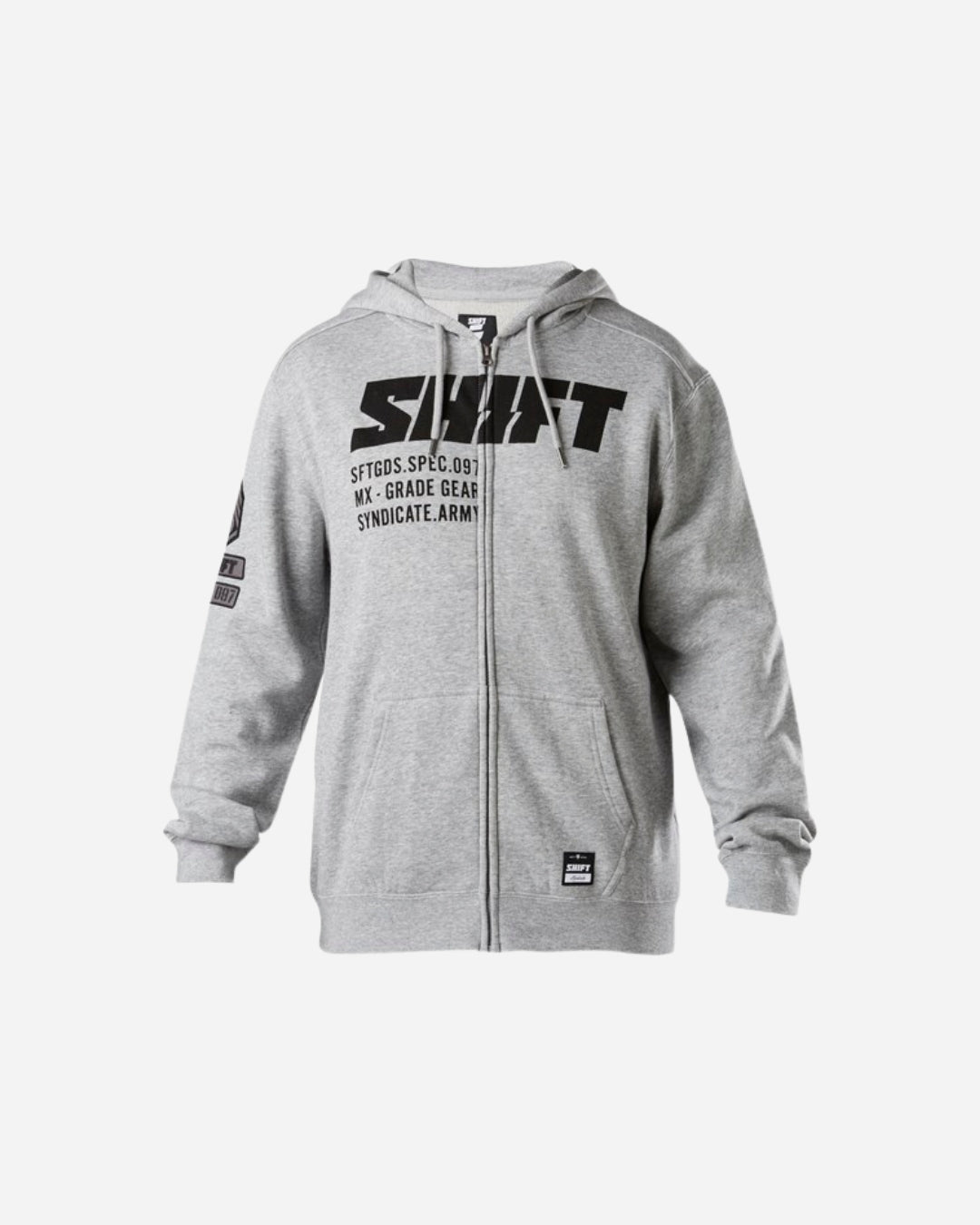 Shift Racing Draft Zip-Up Hoodie - Heather Grey