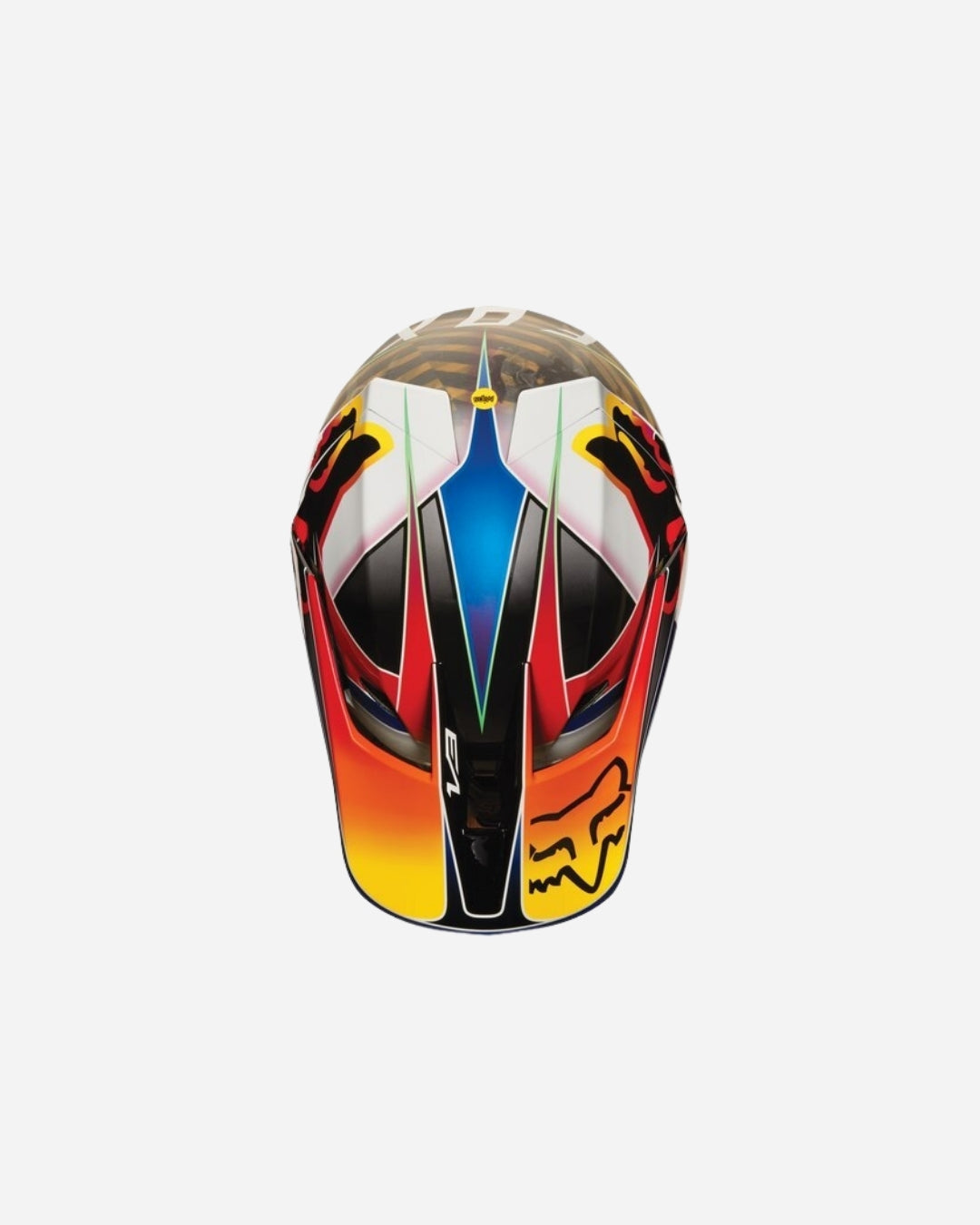 Casco Fox Racing V3 Kustm - Multicolore