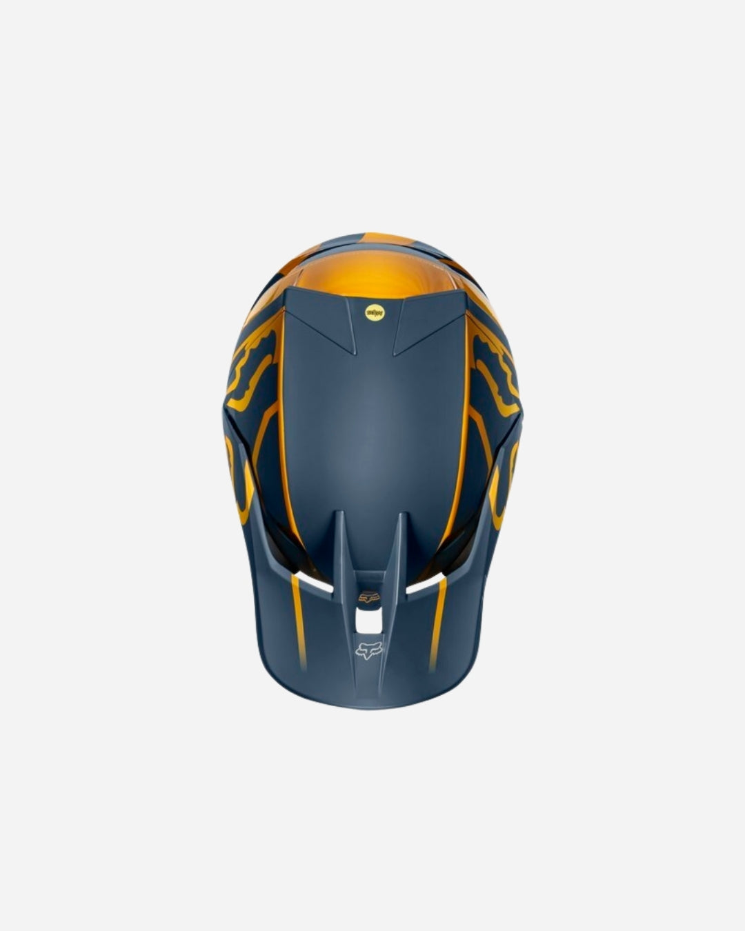 Fox Racing V3 Kila Helm – Marineblau/Gelb