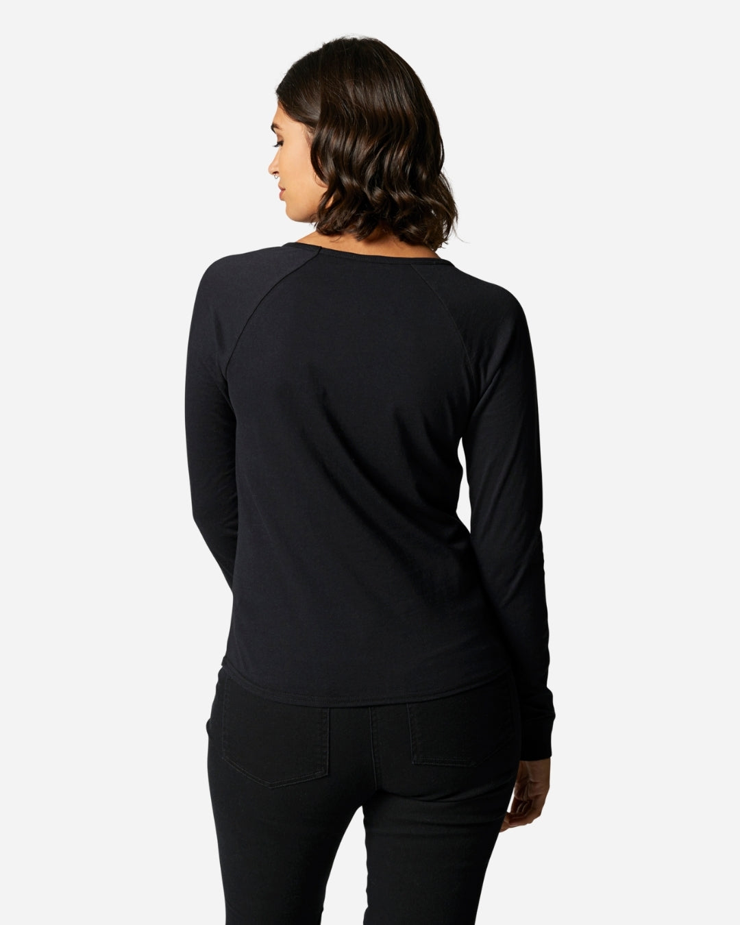 T-shirt Fox Racing Boundary manches longues - Noir