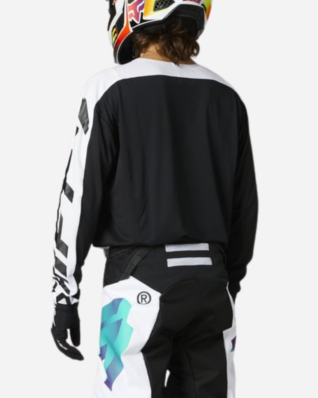 Maillot Shift Racing Black Label UV - Blanc/Ultraviolet