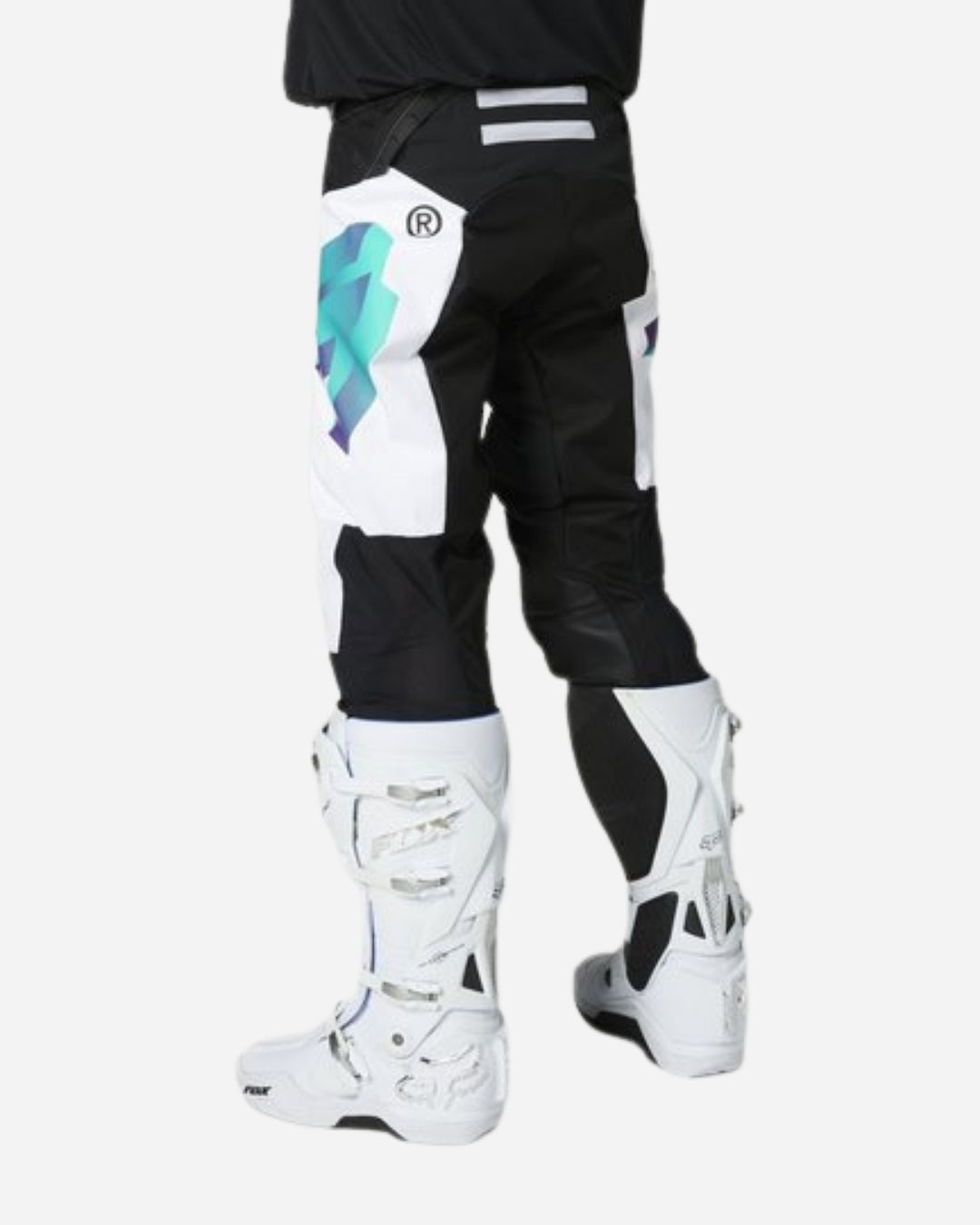 Pantaloni Shift Racing Black Label UV - Bianco/Ultravioletto