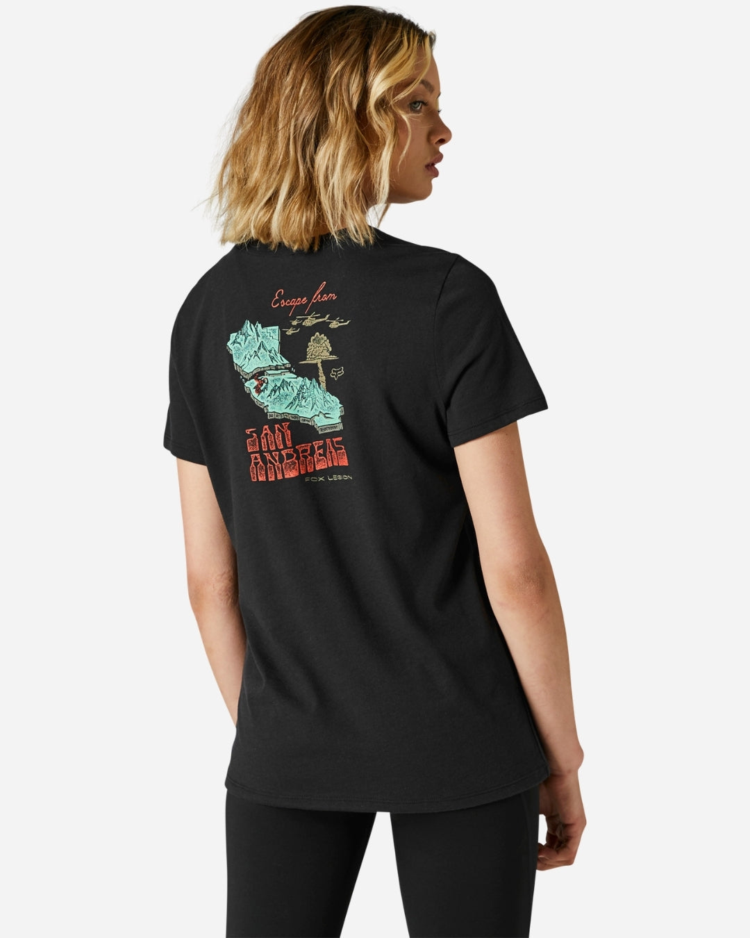 T-shirt manches courtes Femme Fox Racing Replical - Noir