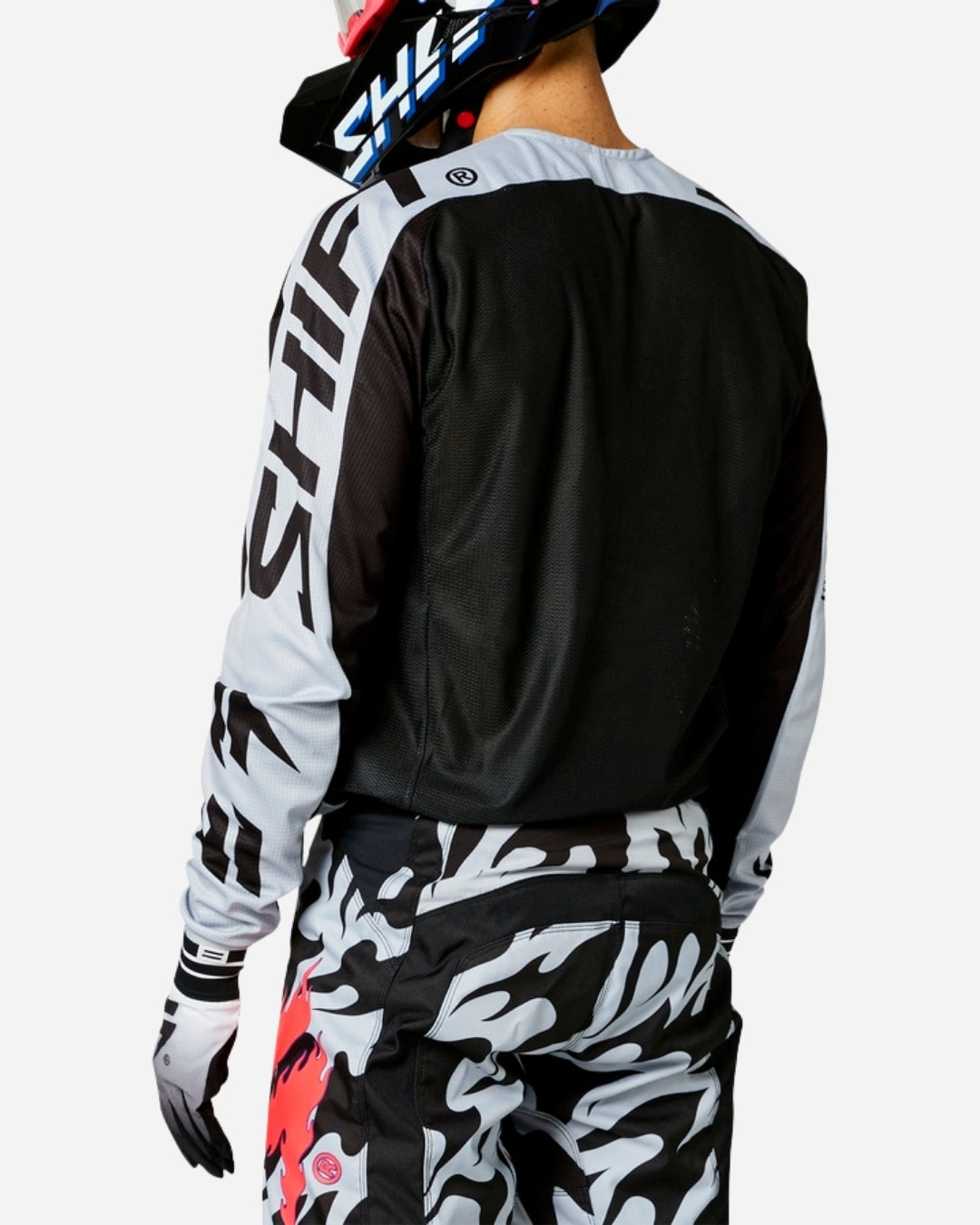 Shift Racing White Label Flame Jersey – Grau/Pink