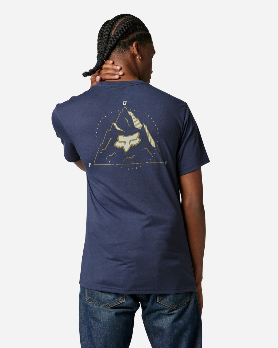Fox Racing Finisher short-sleeved technical T-shirt - Deep heathered cobalt