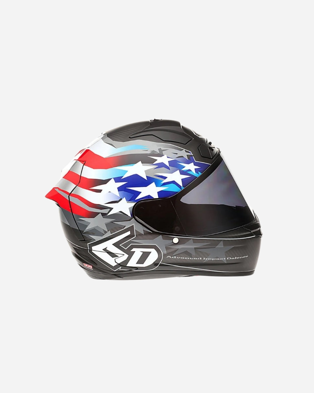 Casque 6D ATS-1R Super Patriot - Rouge/Blanc/Bleu