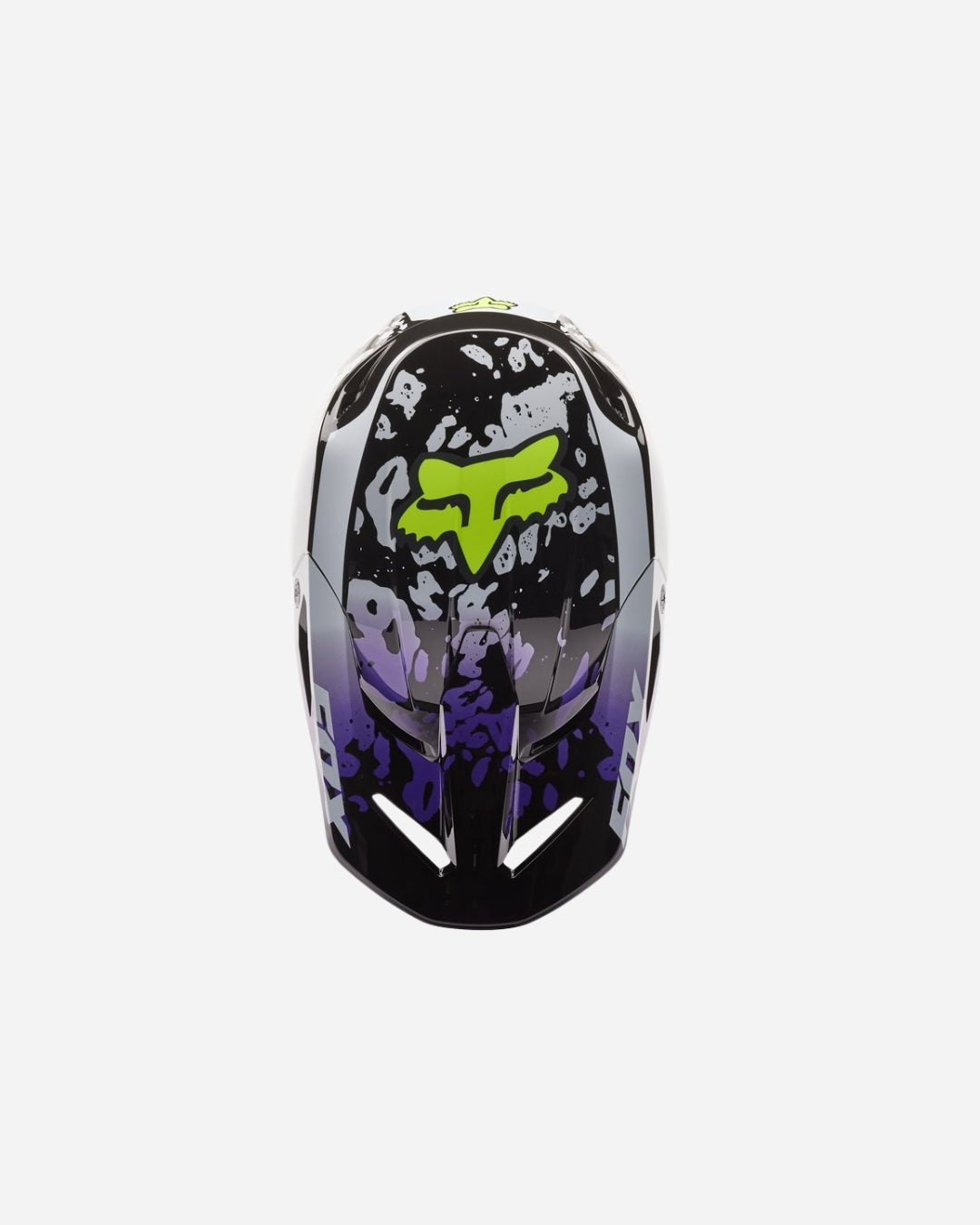 Fox Racing V1 Morphic Kids Helmet - Black/White
