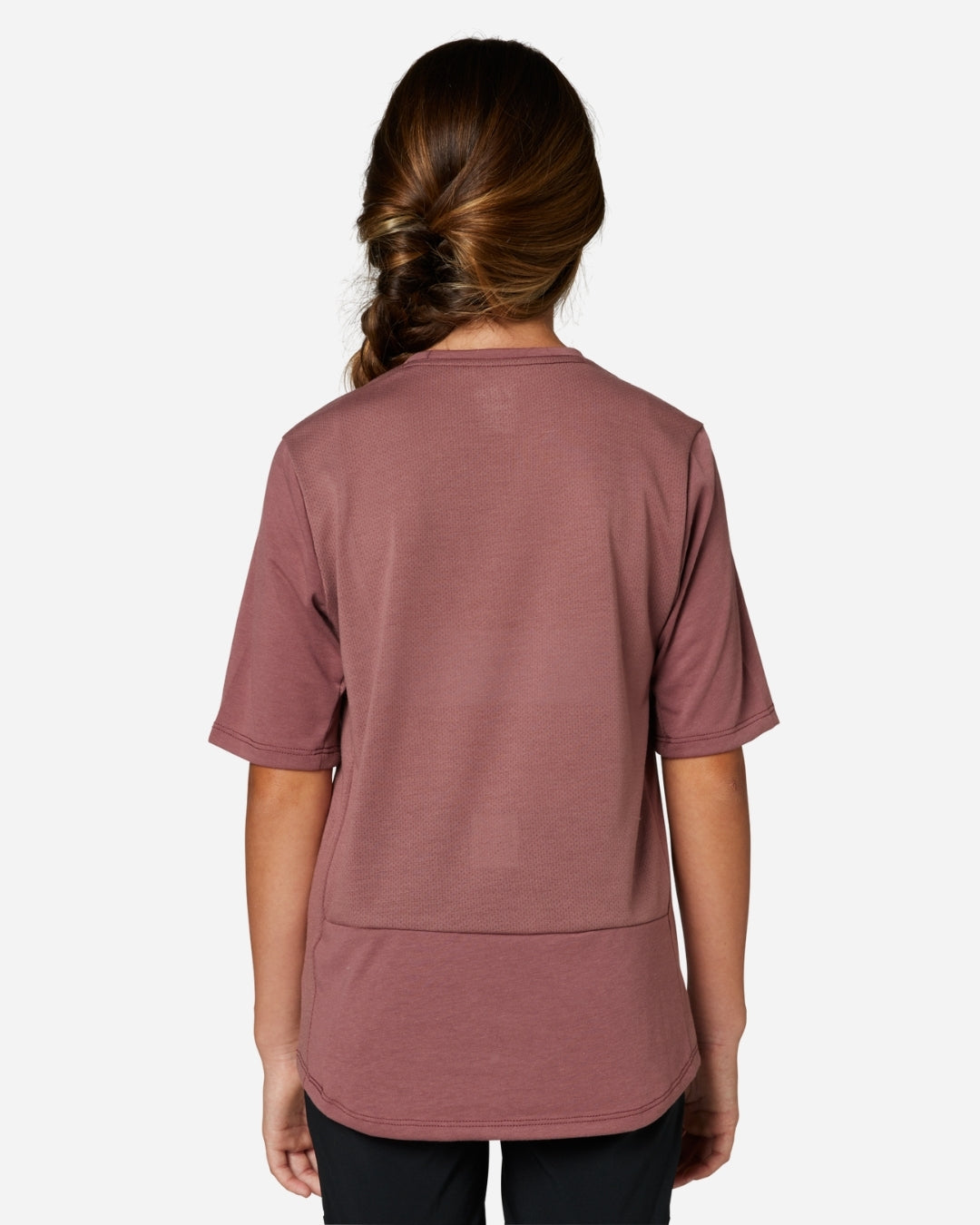 Maillot manches courtes enfant Fox Racing Ranger Veni Drirelease - Cordovan