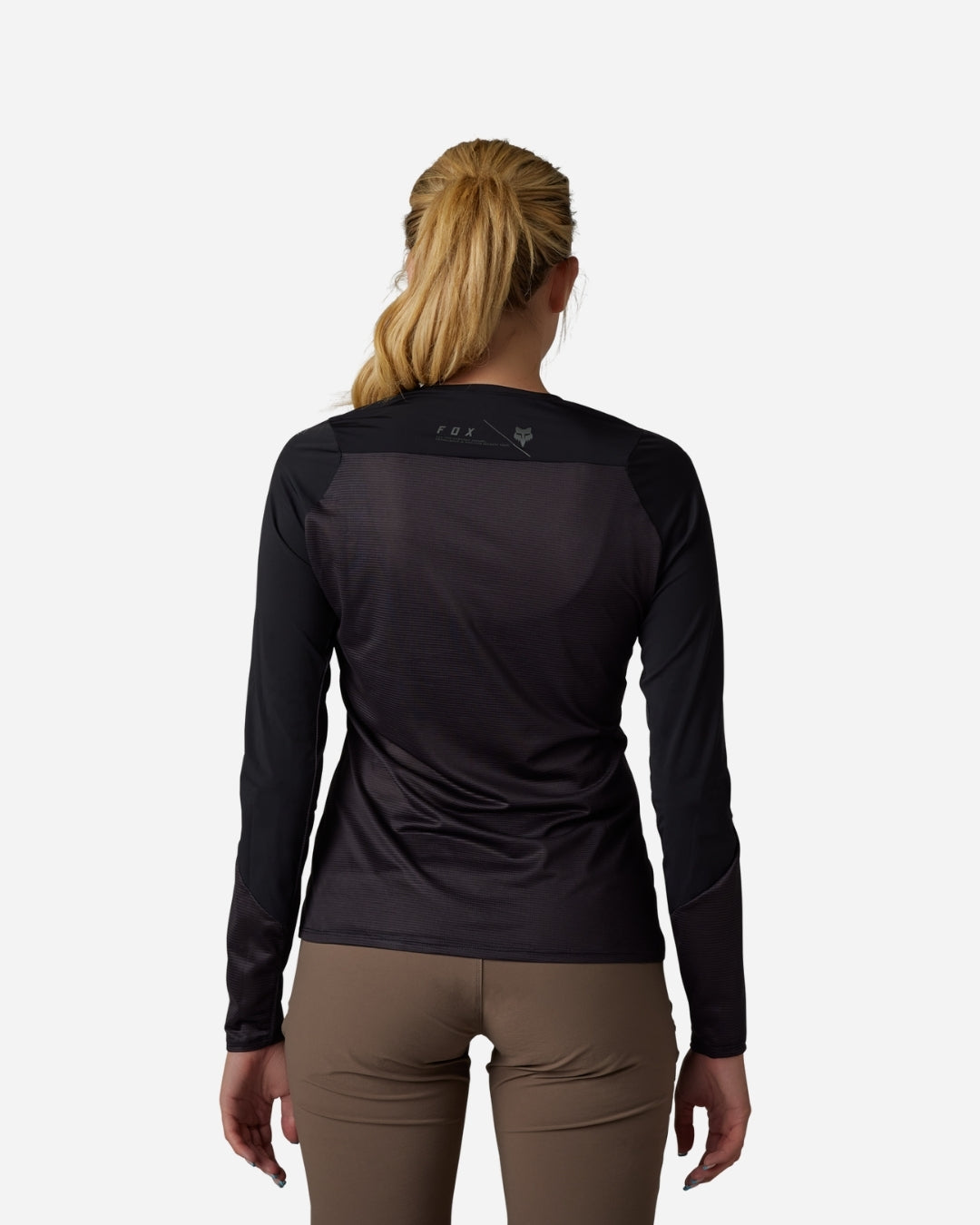 Maglia a maniche lunghe da donna Fox Racing Flexair Ascent - Nera