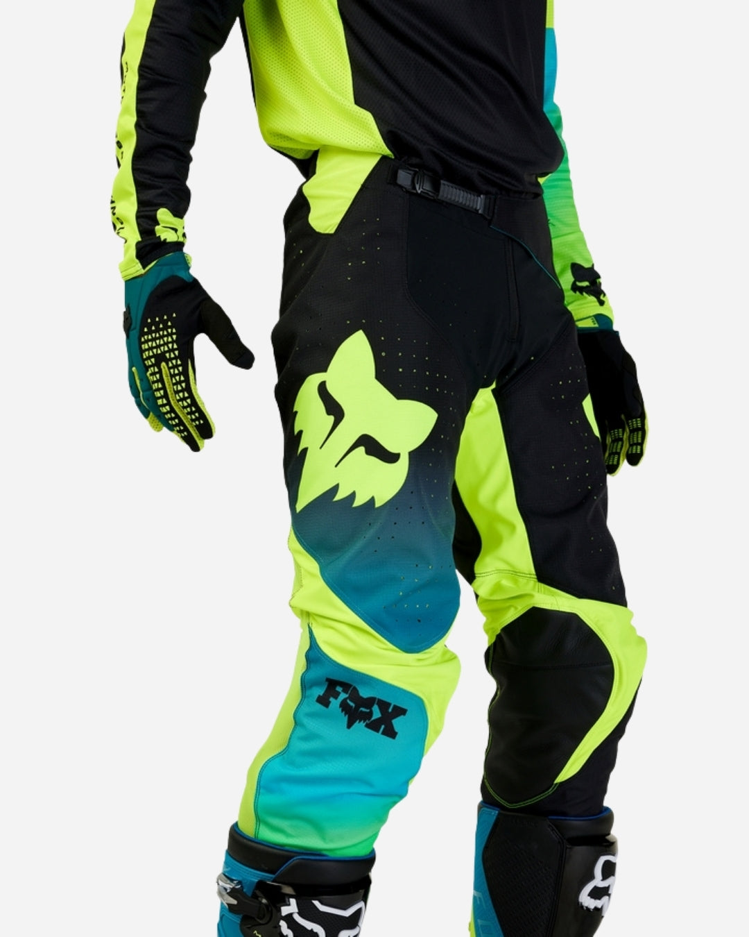 Pantaloni Fox Racing 360 Streak - Nero/Giallo