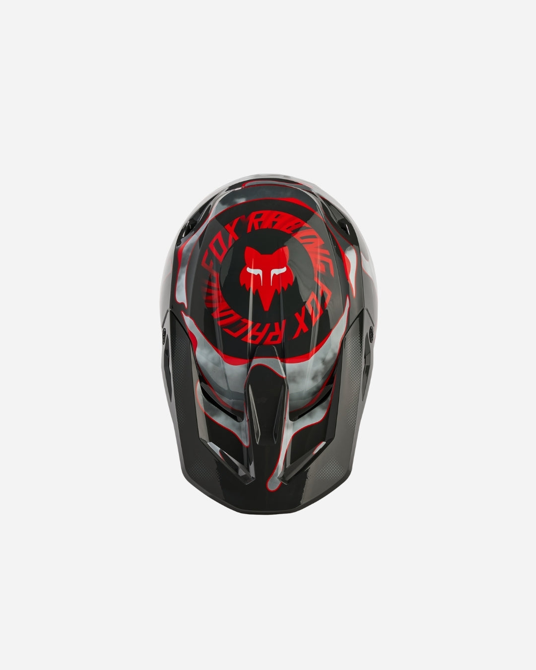 Casque Fox Racing V1 Atlas - Gris/Rouge
