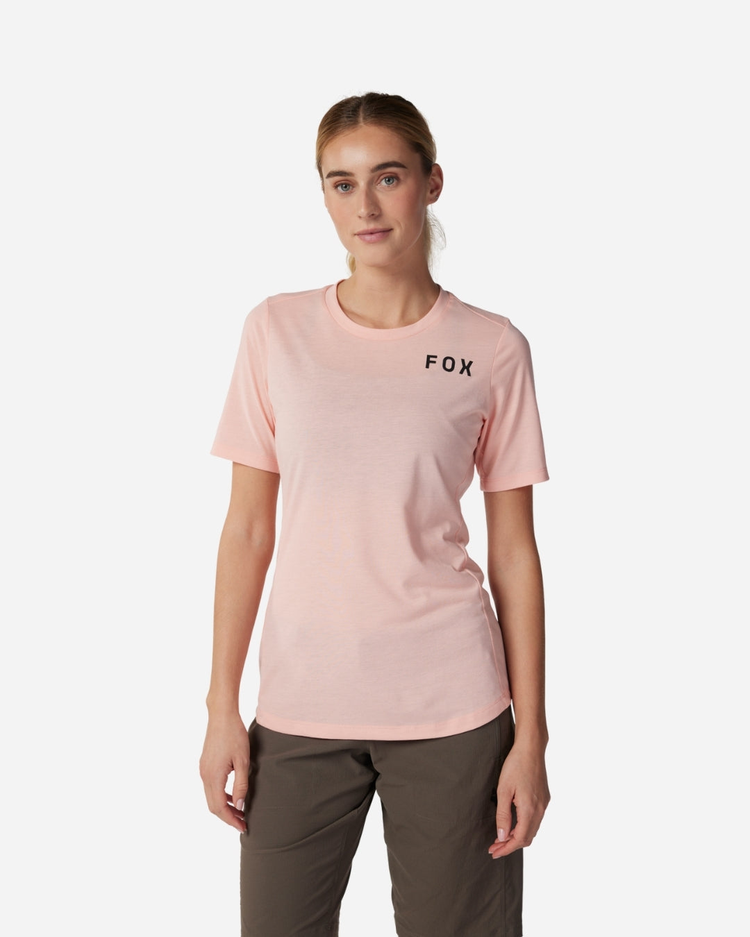 Maillot manches courtes femme Fox Racing Ranger Alyn Drirelease - Fluo