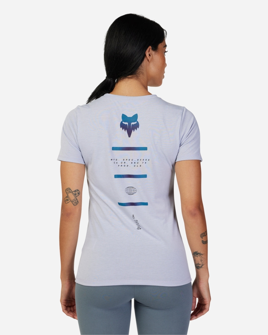 Maglietta tecnica a maniche corte da donna Fox Racing Magnetic - Lavanda