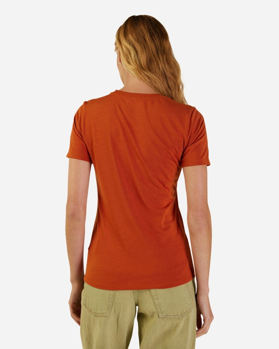 T-shirt technique Femme Fox Racing Absolute manches courtes - Orange brûlé