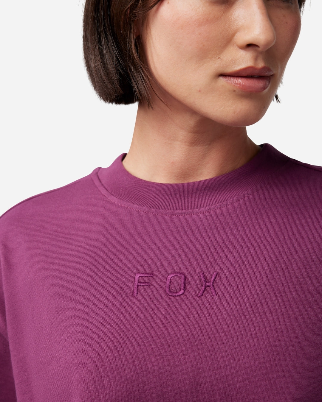 Fox Racing Wordmark Crop Tee - Sand