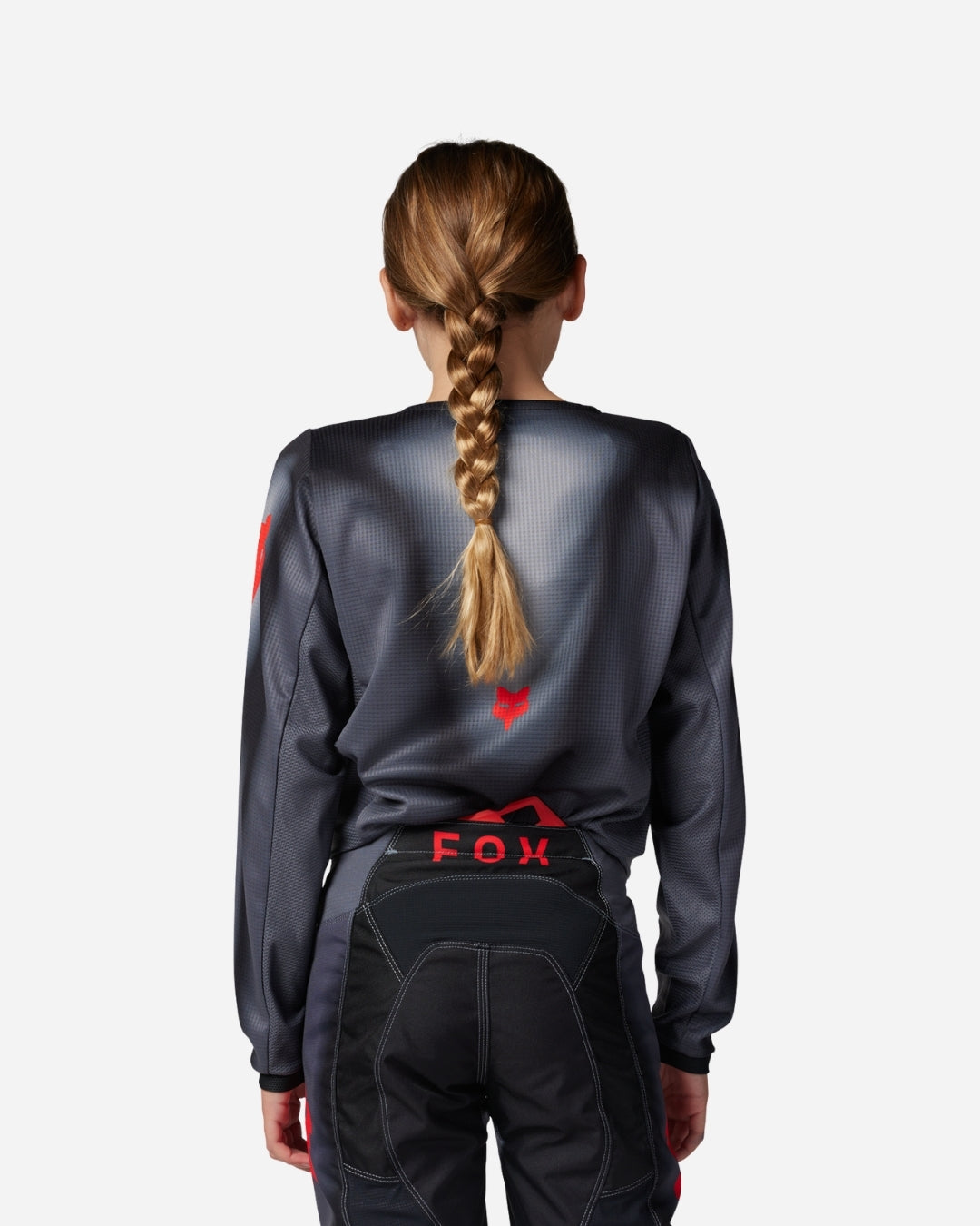 Maillot enfant Fox Racing 180 Interfere - Gris/Rouge