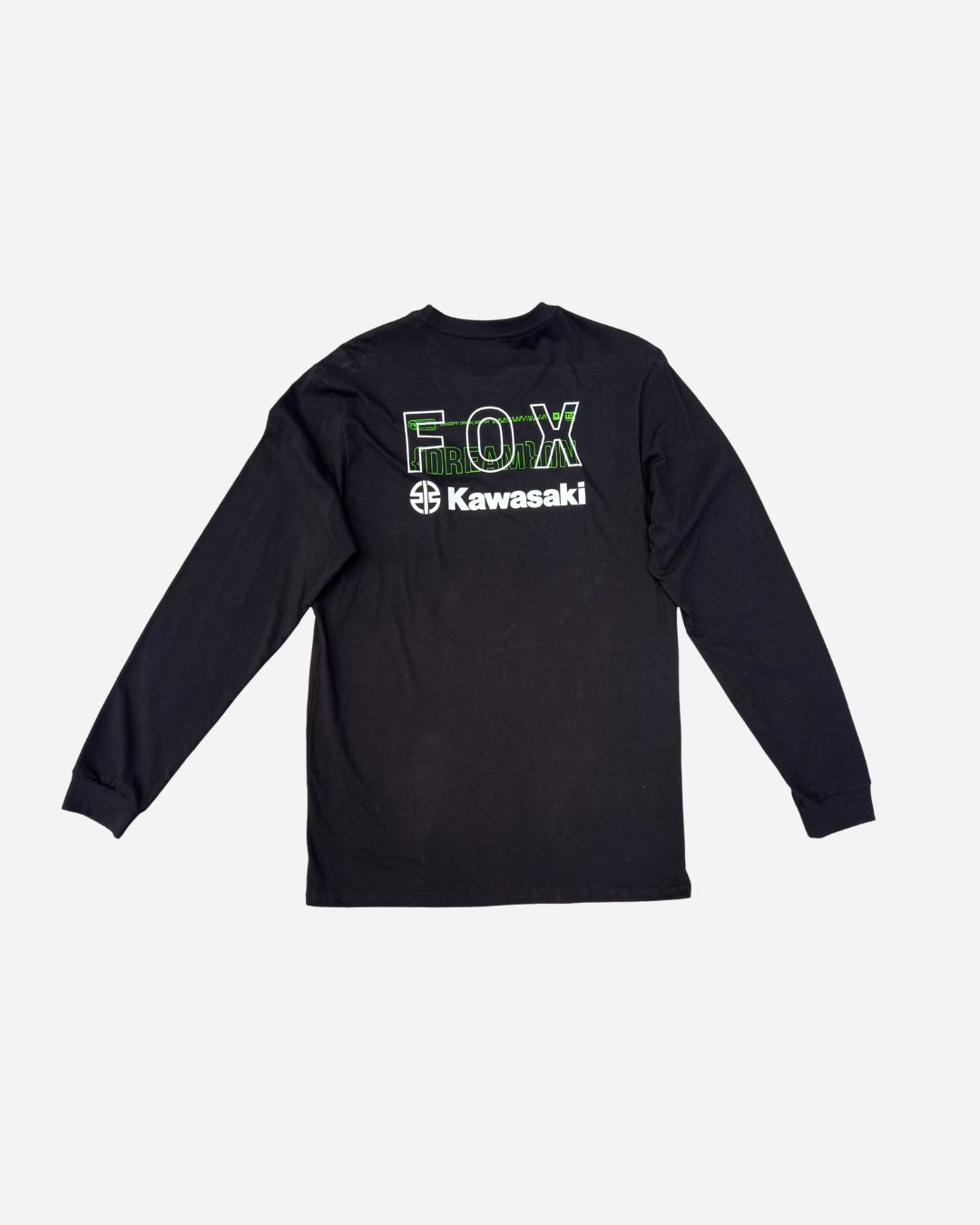 T-shirt maniche lunghe Fox Racing x Kawasaki Premium - Nero