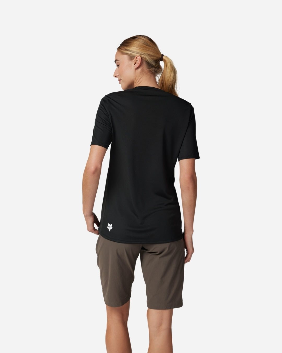 Maglia a maniche corte da donna Fox Racing Ranger Wordmark - Nera