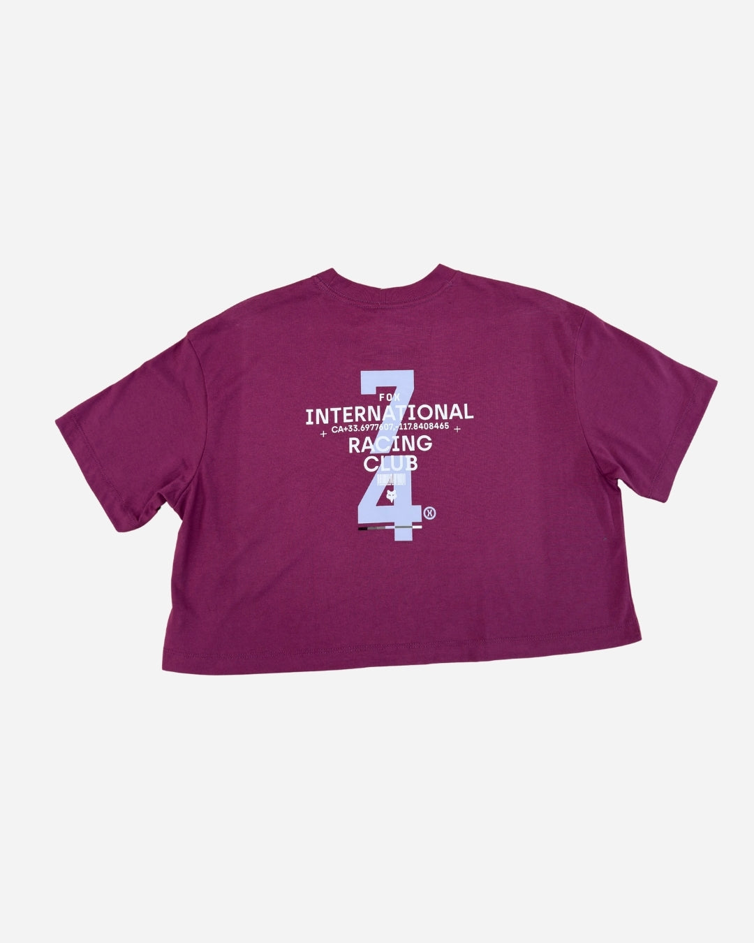 Fox Racing Numerical Women's Cropped Short Sleeve T-Shirt - Sand