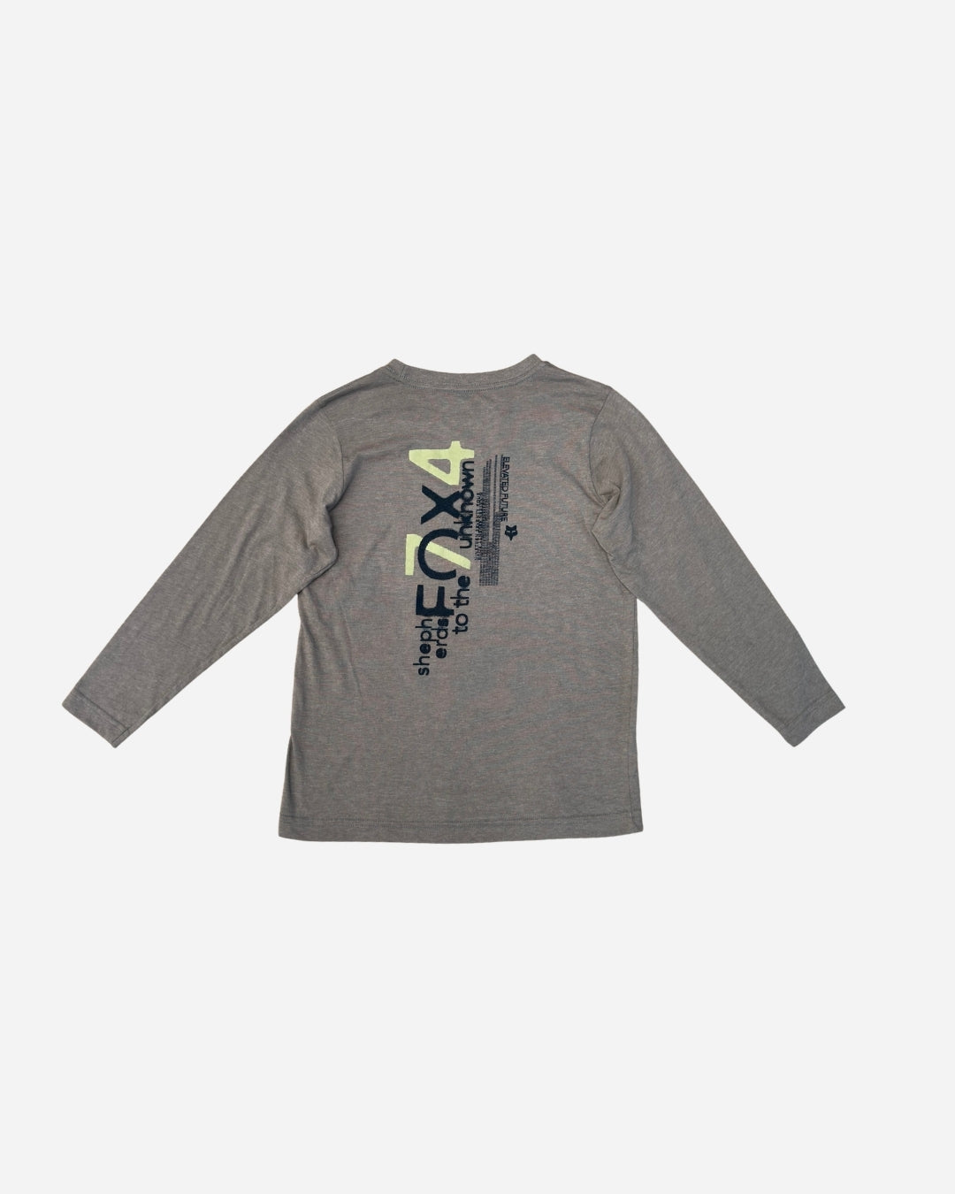 Kinder Langarm T-Shirt Fox Racing Kritical Premium - Meliert Grau
