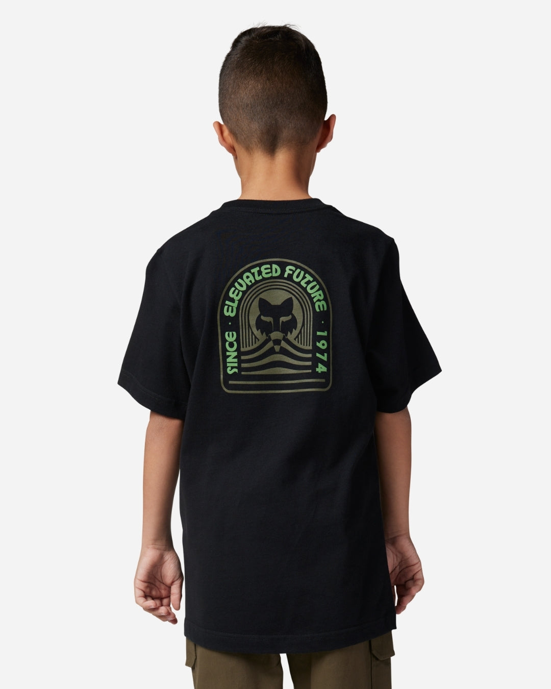 Maglietta a maniche corte Fox Racing Exploration Youth - Nera