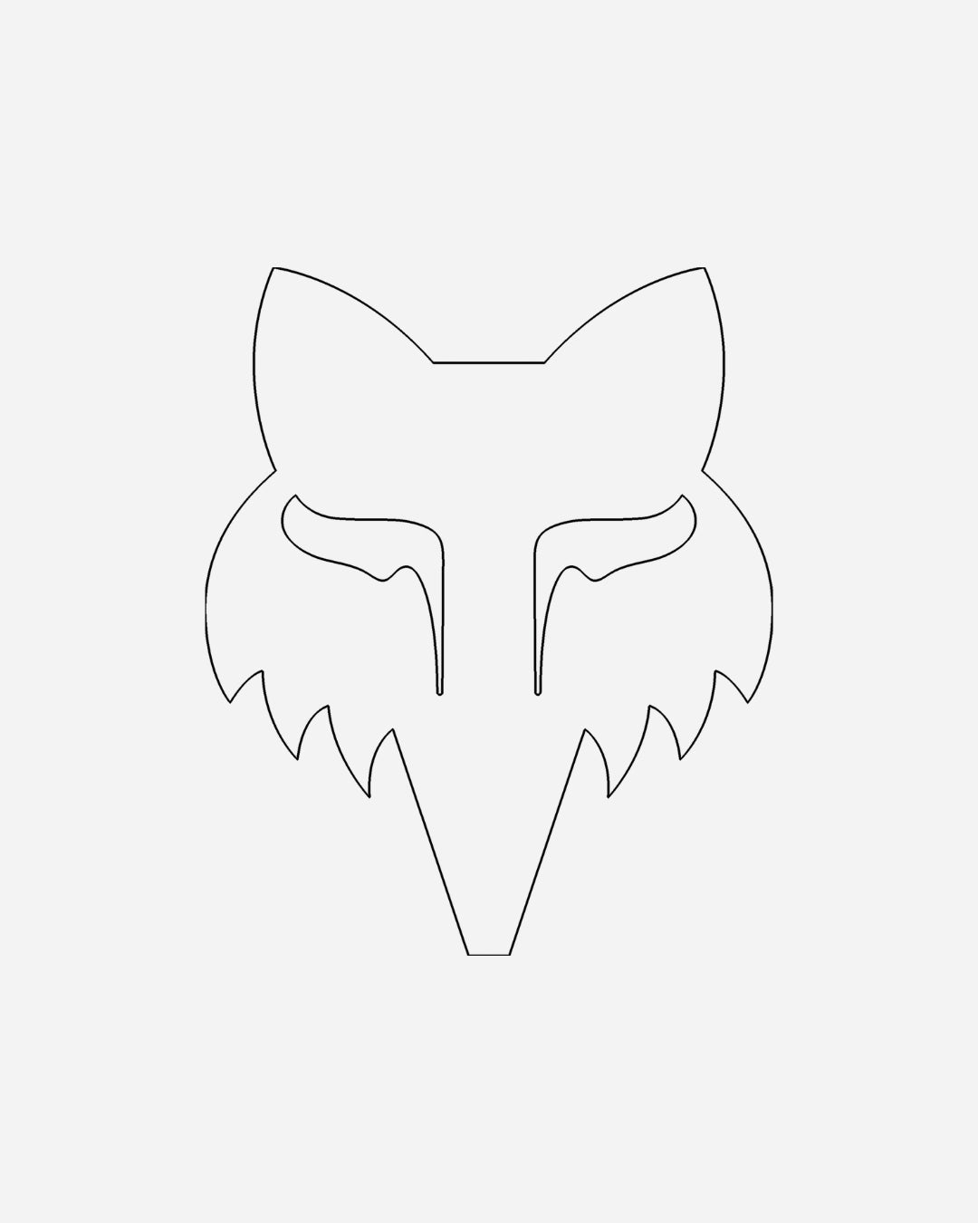 Autocollant Fox Racing Fox Head - 7cm