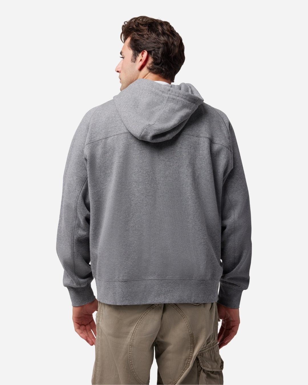 Sweat à capuche zippé Fox Racing Moto-X Oversized Fleece - Gris Chiné