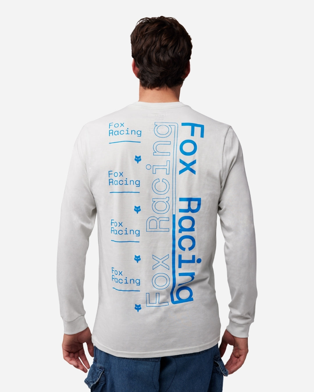 Maglietta a maniche lunghe Fox Racing Race - Grigio chiaro