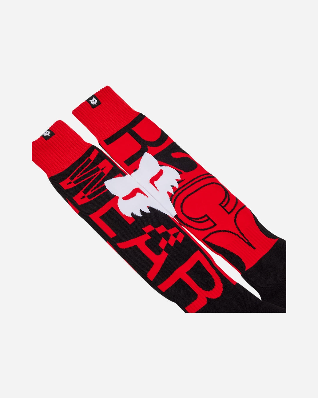 Calzini lunghi fino al ginocchio Fox Racing 180 Race Spec - Rosso fluorescente