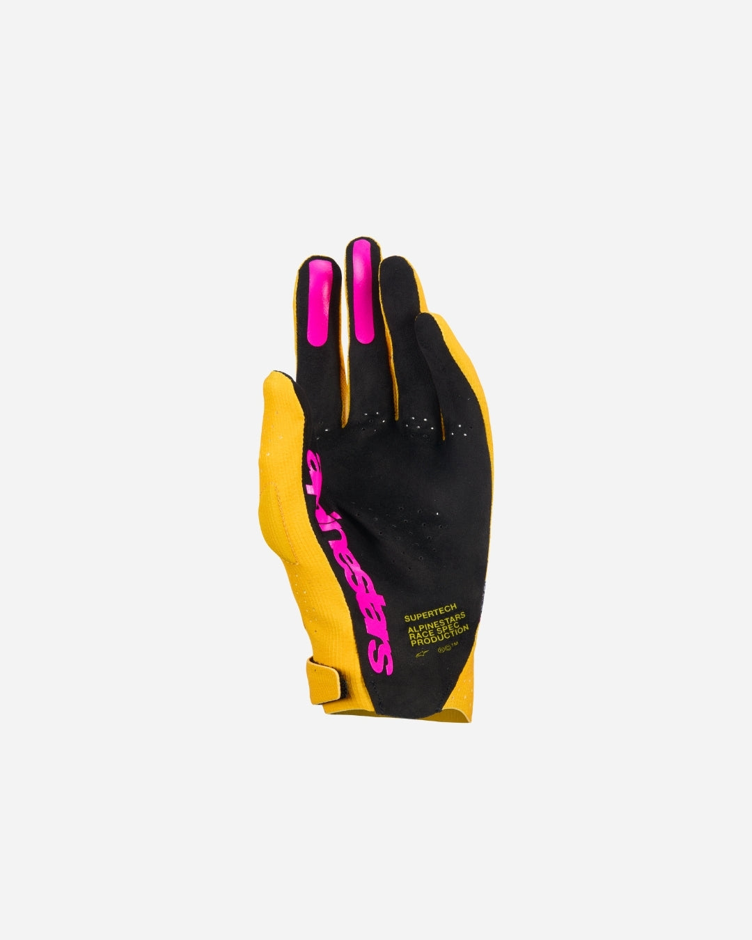 Gants Alpinestars Supertech Mx - Or/Noir/Rose Fluo