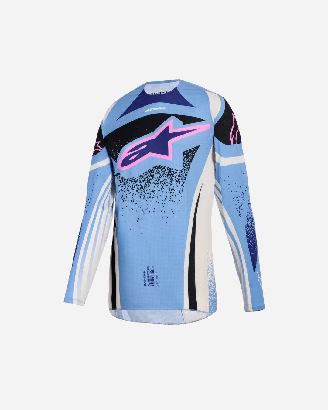 Maillot femme Alpinestars Techstar Nomur - Bleu clair/Blanc cassé/Noir