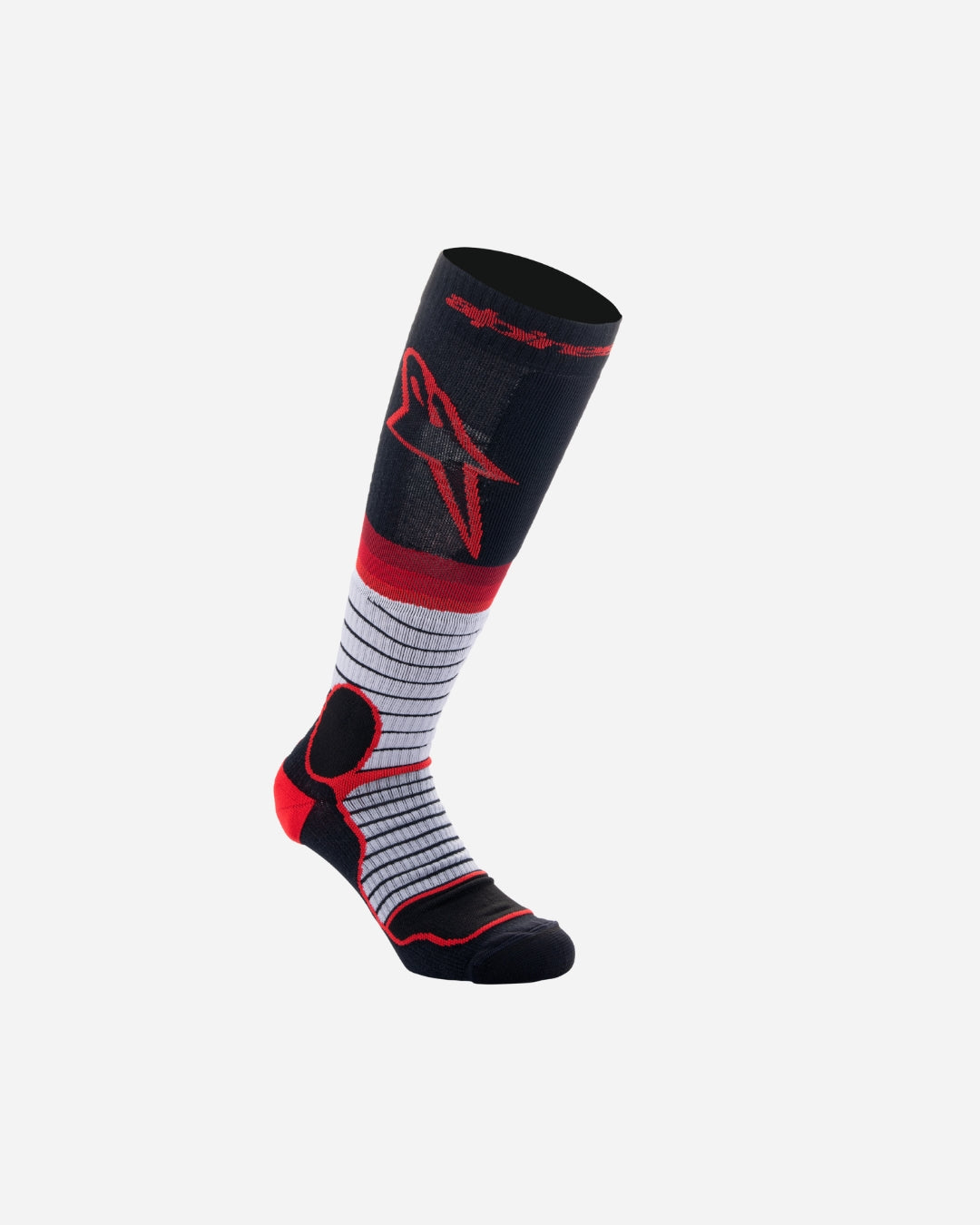 Chaussettes longues Alpinestars Mx Pro - Noir/Gris/Rouge