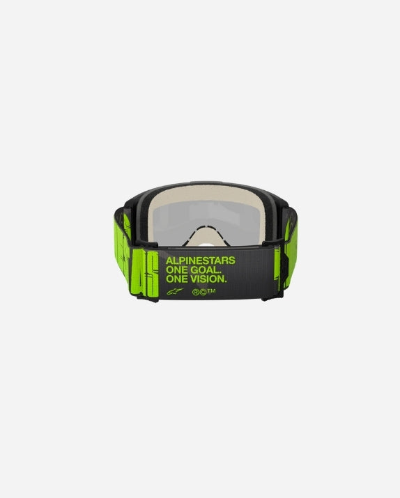 Maschera Alpinestars Vision 5 Hollow - Specchio argento antracite/giallo fluorescente