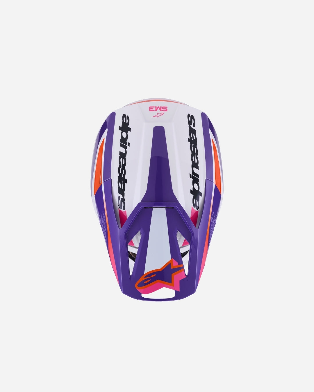 Casque Alpinestars Supertech M3 Heat ece06 - Blanc/Violet/Rose Brillant