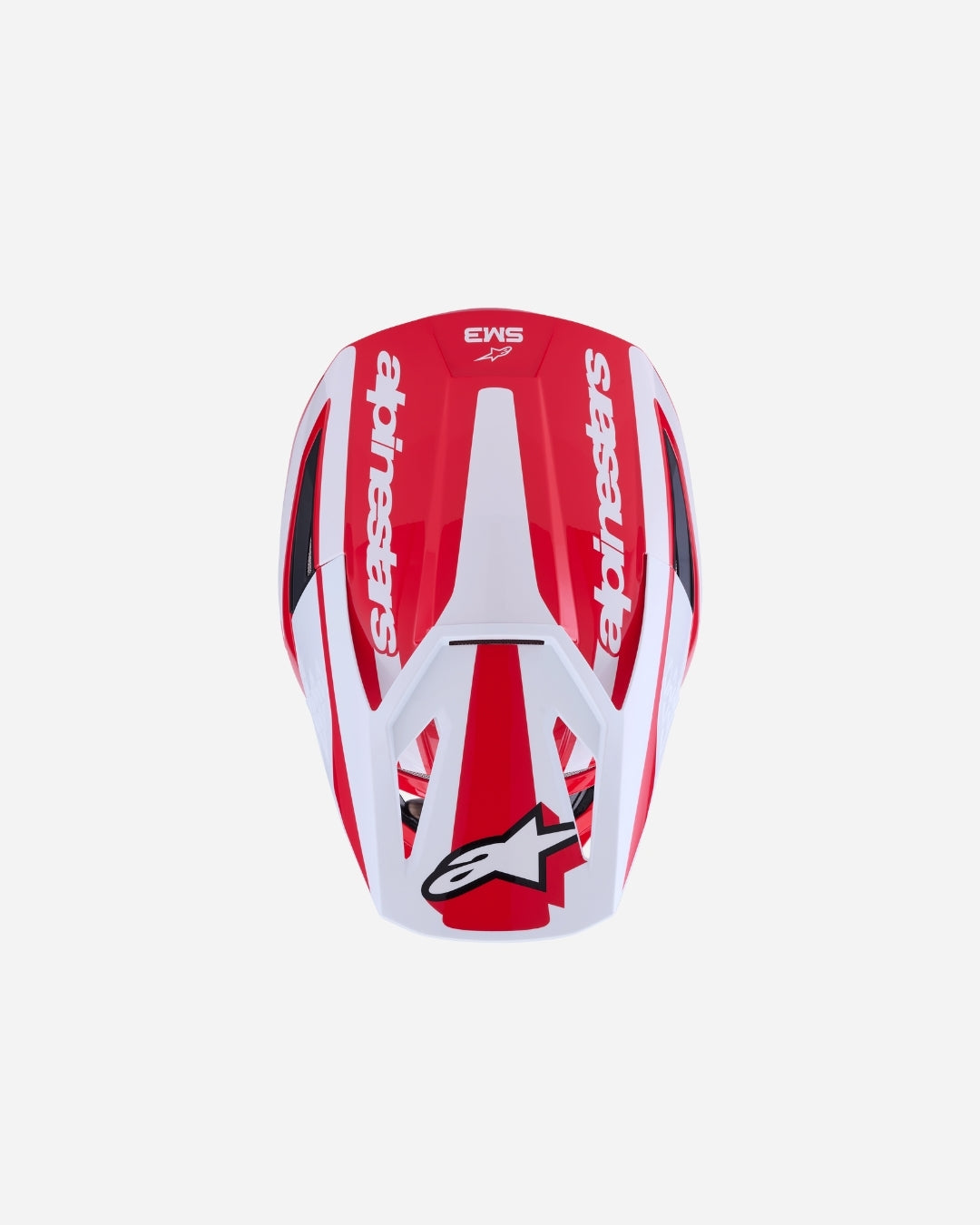 Casque Alpinestars Supertech M3 Heat ece06 - Rouge/Blanc/Noir Brillant