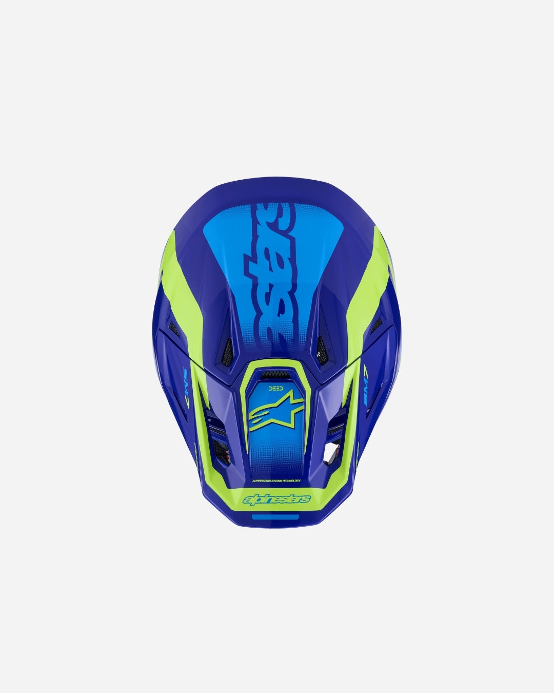 Casque Alpinestars Supertech M7 Deed ece06 - Bleu/Jaune Fluo Brillant
