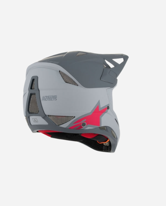 Casque Alpinestars Misile Tech Racer - Gris Clair/Gris Foncé Mat