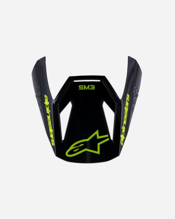 Visière enfant Alpinestars Supertech M3 Radiumece06 - Noir/Jaune Fluo Mat