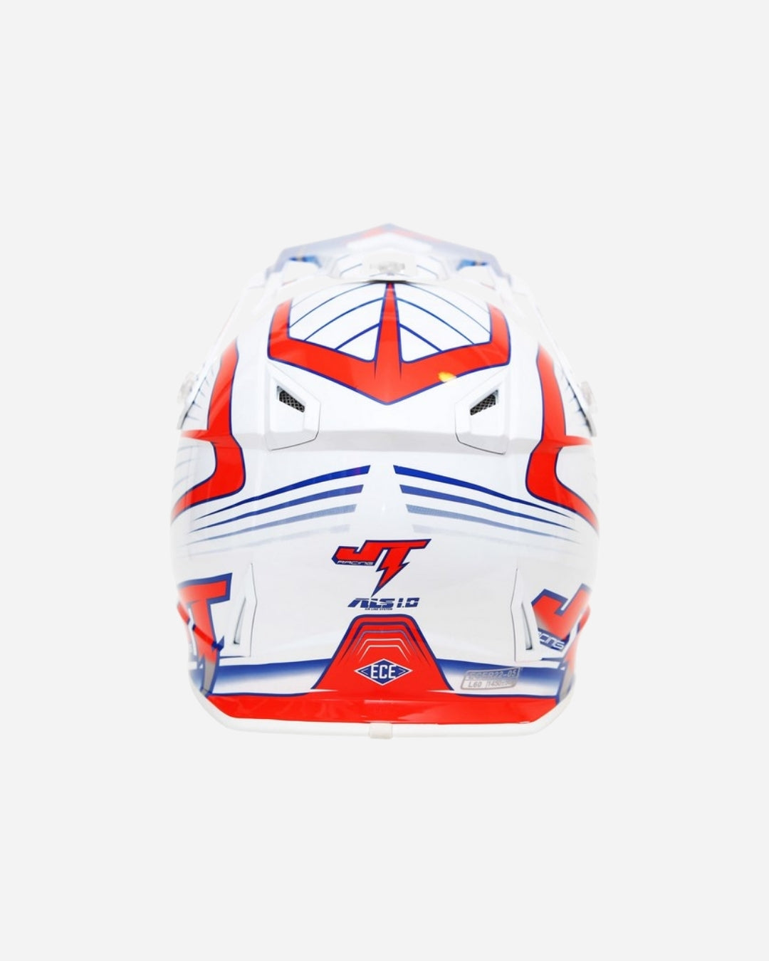 Casque JT Racing ALS 1.0 - Blanc/Rouge/Bleu