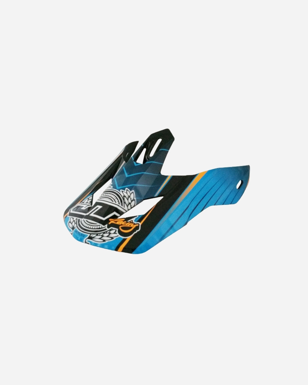 JT Racing ALS 2.0 Visier – Schwarz/Cyan/Orange