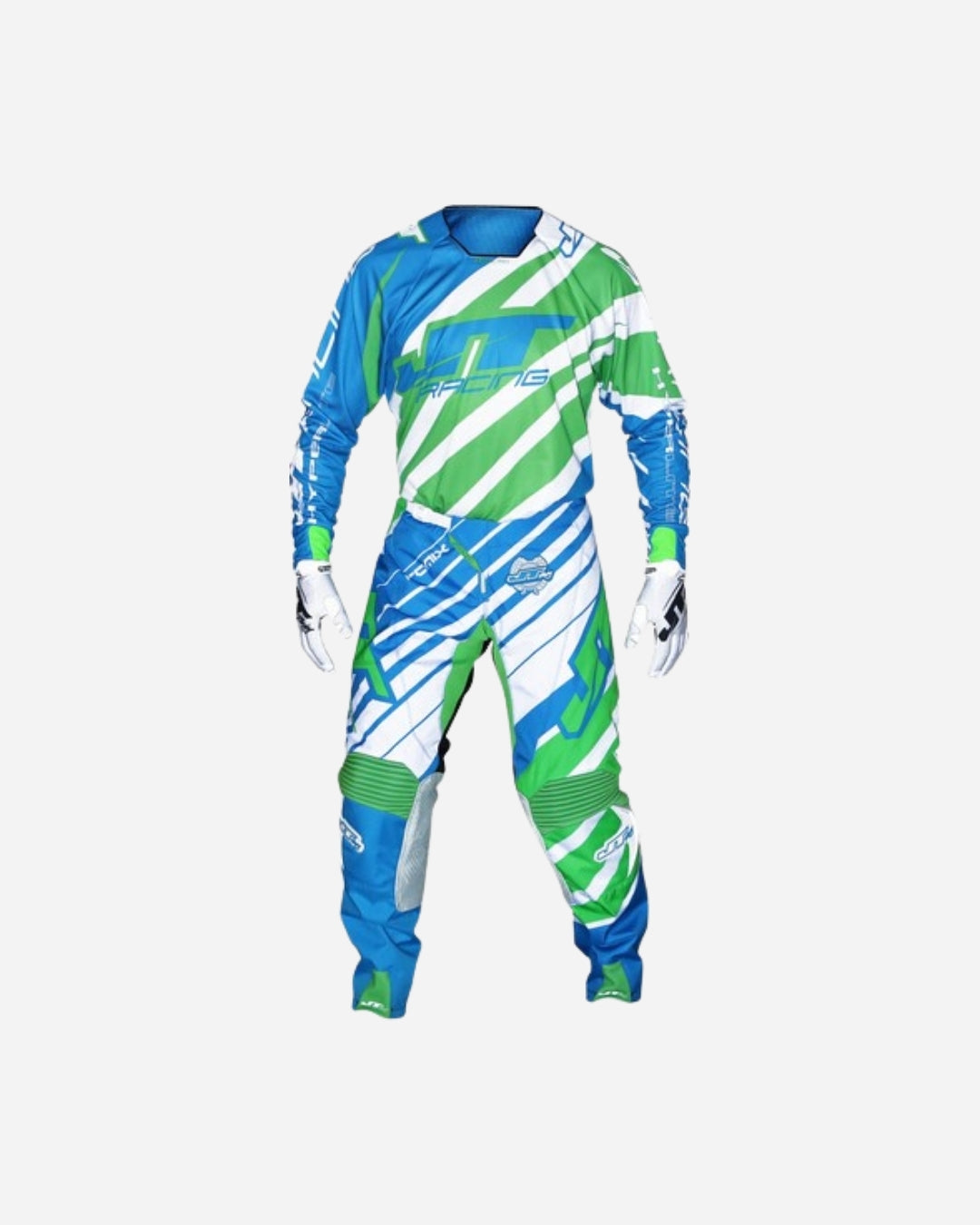 Pantalon JT Racing Hyper Lite - Cyan/Vert/Blanc