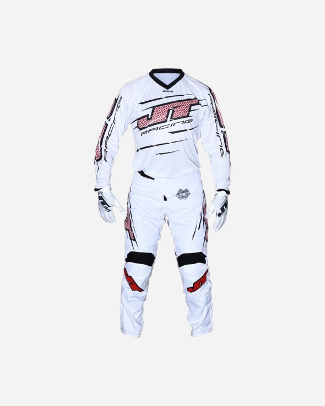 Maglia JT Racing Flex Slasher - Bianco/Nero
