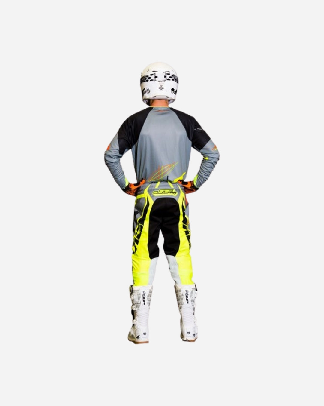 Maillot JT Racing Hyperlite Blueprint - Gris/Jaune